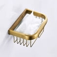 thumbnail image 4 of Iodue Rack Wall Mount Tissue Holder Square Brass Antique Paper Holder Retro Simple European Paper Towel Basket Storage Rack For Kitchen Living Room Bathroom, 4 of 4