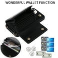 thumbnail image 3 of Crossbody Wallet Case for iPhone 14 Card Slots Holder, Magnetic Snap Flip Folio Purse Case PU Leather Handbag with Detachable Shoulder Strap for iPhone 14, Black, 3 of 9
