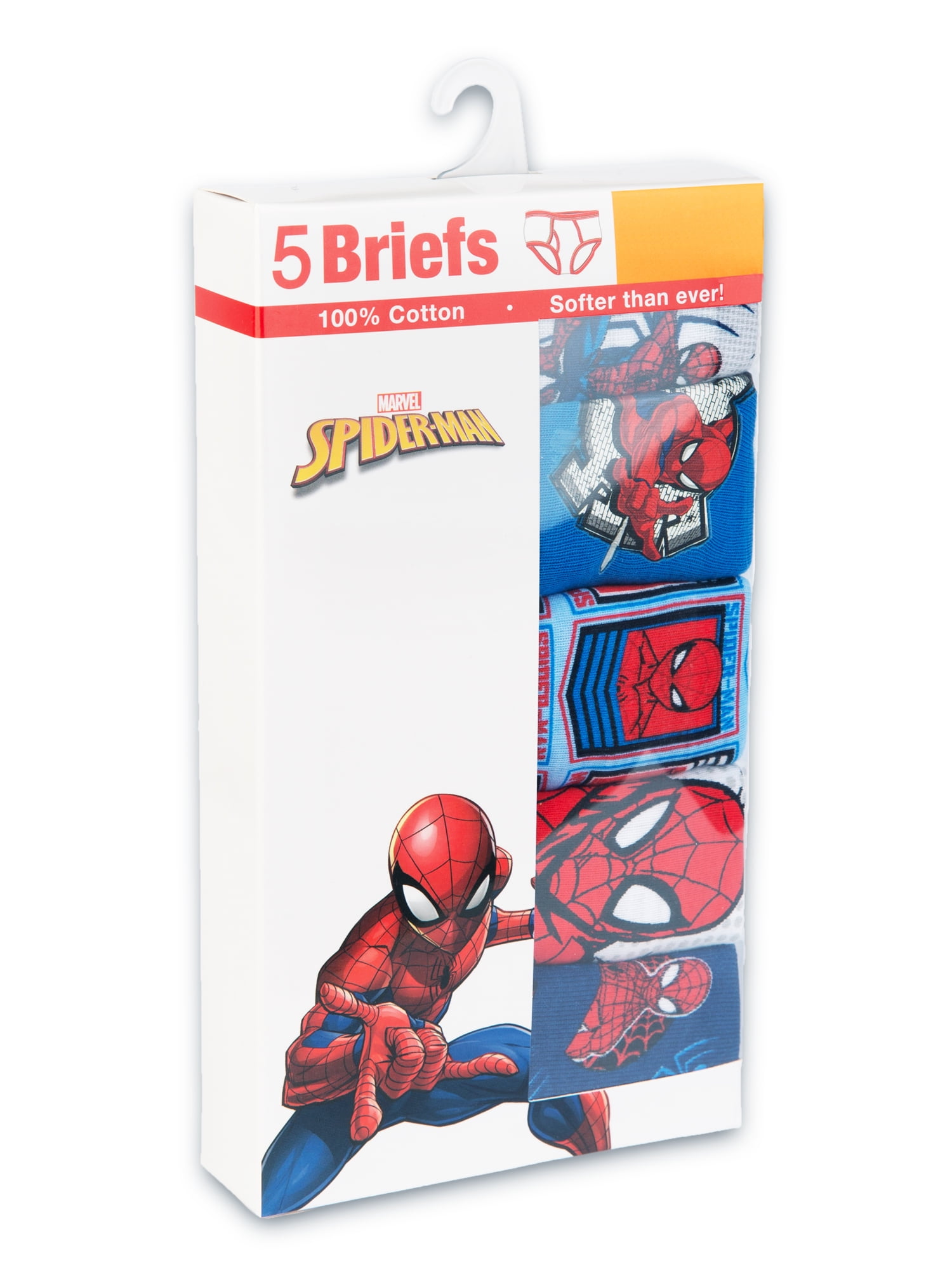 Boys Cotton Brief Character Underwear, 5-Pack, Size 4-8