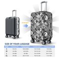 thumbnail image 4 of Kdxio Yin Yang With Black And White Pattern Luggage Cover for Travel,Elastic and Durable,Fits 18-32 Inch,Anti-Scratch Suitcase Protector-No luggage included, 4 of 5
