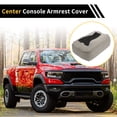 thumbnail image 3 of Cubierta de consola central Unique Bargains para Chevrolet Silverado de cuero de microfibra con cremallera gris, 3 of 6