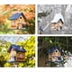 thumbnail image 2 of Casa y Comedero para Pájaros 2 en 1 Cafe Blue-Bird, 2 Opciones de Tamaño de Entrada para Pájaros Azules, Gorriones y Pinzones, 2 of 5