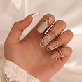 thumbnail image 3 of Guardoinrt Copper Adjustable Fashion Rings Mix And Match For Endless Styling Options Environmentally Friendly 05goldenKY1739, 3 of 6