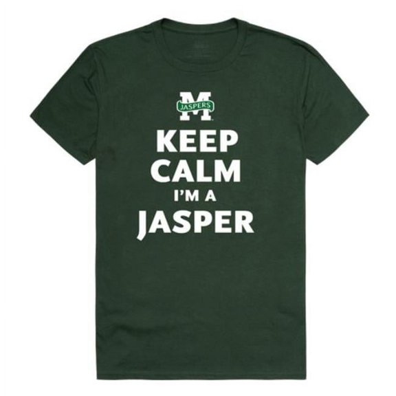 W Republic 523-535-FOR-03 Manhattan College Jaspers Keep Calm T-Shirt, Forest Green - Large