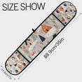 thumbnail image 3 of Yayeee Double Oven Mitt Kitchen Heat Resistant Baking 35" x7" Quilted Glove, Cartoon Gray Houses, 3 of 6