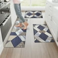 thumbnail image 3 of YIMEIS Geometric puzzle Kitchen Mat Washable Non-Skid Absorbent Runner Rugs (16''24''/47''18'') - 2 Pcs Recommended for Kitchen Sink Front/Floor, Suitable for All Age Groups, 3 of 10