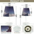 thumbnail image 4 of Cow Iceberg Sun LED Desk Lamp Table Lamp USB Bedside Nightstand Small Lamp for Bedroom Living Room Kids Room, 4 of 8