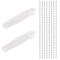 thumbnail image 4 of 200 Clips de Plástico para Llaveros, Conector Acrílico, Transparentes Manualidades, Accesorio, 4 of 5