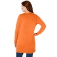 thumbnail image 3 of Woman Within Plus Size Perfect Longer-Length Cotton Cardigan Sweater, 3 of 6