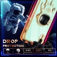thumbnail image 5 of for iPhone XR Case Astronaut Cute for Women Girls Girly Unique Light Green Phone Cases with Astronaut Hidden Stand Kickstand 6D Design Cover for iPhone XR 6.1 inch, 5 of 11