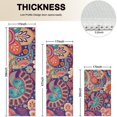 thumbnail image 4 of Multicolor Paisley and Floral Pattern Kitchen Rugs Sets Of 3,Kitchen Runner Rugs Non Skid Washable,Decorative Kitchen Floor Mats for Kitchen,Sink,Laundry,17"x30"+ 17"x47" + 17"x59", 4 of 6