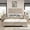Beige, variant on M Mintazer 3-Piece Bedroom Set with Farmhouse Queen Size Platform Bed and 2 Storage Nightstands for Bedroom, Beige