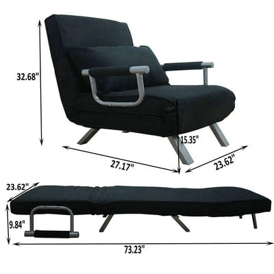 Buy Ktaxon Folding Sleeper Flip Chair Convertible Sofa Bed Lounge Couch Pillow 5 Position Online In Switzerland 153612684