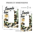 thumbnail image 3 of Daiia Cowboy Playing Guitar Pattern Decorator Wall Plate Child Safe Outlet Cover, Switch and Outlet Covers,Size 1-Gang 5.0" x3.0" , Polycarbonate Thermoplastic-Style U, 3 of 6