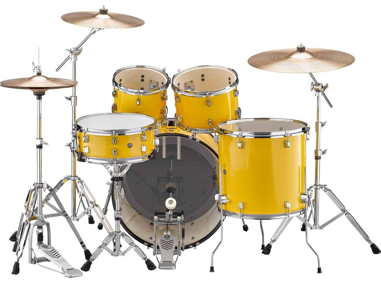 Yamaha Rydeen 5-Piece Shell Pack - 22 inch Bass Drum (Mellow Yellow)