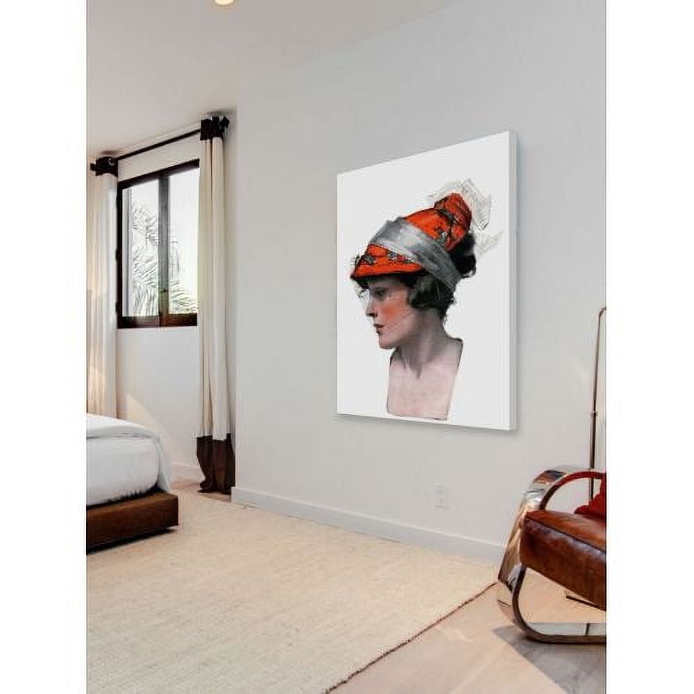 "Woman's Profile" Painting Print on Wrapped Canvas