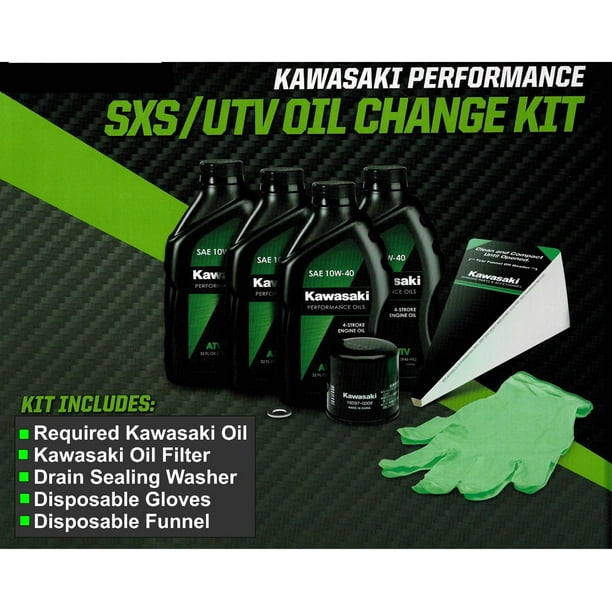 Kawasaki Genuine Oil Change Kit SXS/UTV Mule Gas 4000 4010 Trans 4x4