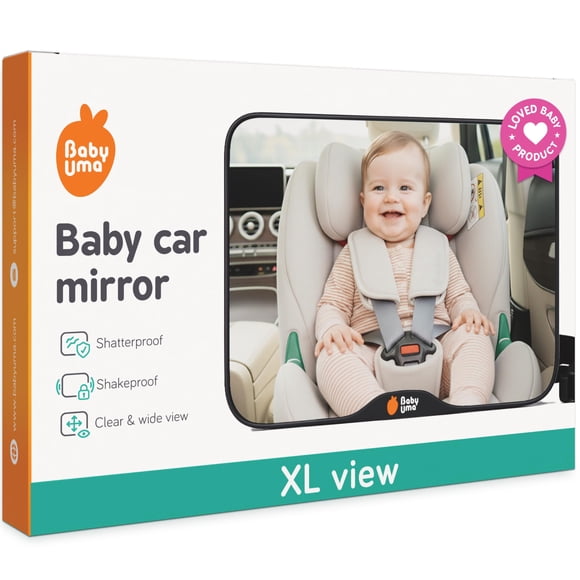 Espejo de coche Baby Uma irrompible para bebés orientados hacia atrás