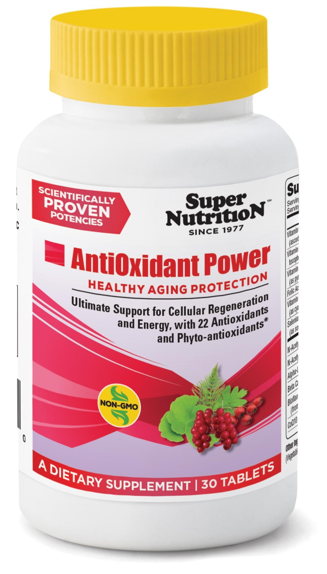 SuperNutrition AntiOxidant Power Tablets, 30 Ct