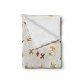 thumbnail image 2 of Airport Soft Flannel Fleece Throw Blanket, Minimal Design Pattern with Cartoon Colorful Plane Silhouettes, Cozy Plush for Indoor and Outdoor Use, 70" x 90", Eggshell and Multicolor, by Ambesonne, 2 of 6