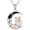 Fox-Reading, variant on Gothic Jewelry Sterling Silver Black Crescent Moon Mountain Pendant Necklace for Women Halloween Jewelry Gifts