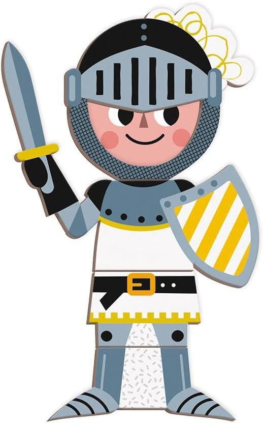 Janod - Costumes de Garçons Magneti’book - Jeu Éducatif - 36 Aimants et 8 Cartes - Créez des Tenues - Développe les Compétences Motrices Fines et la Créativité - À partir de 3 Ans - J02719