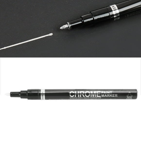 Spptty Mirror Marker Pen,Waterproof Mirror Marker,Mirror Marker Pen Paint Marker Fiber Tip Waterproof 0.7mm/0.03in UV Protection Ink Glossy Liquid Paint Marker