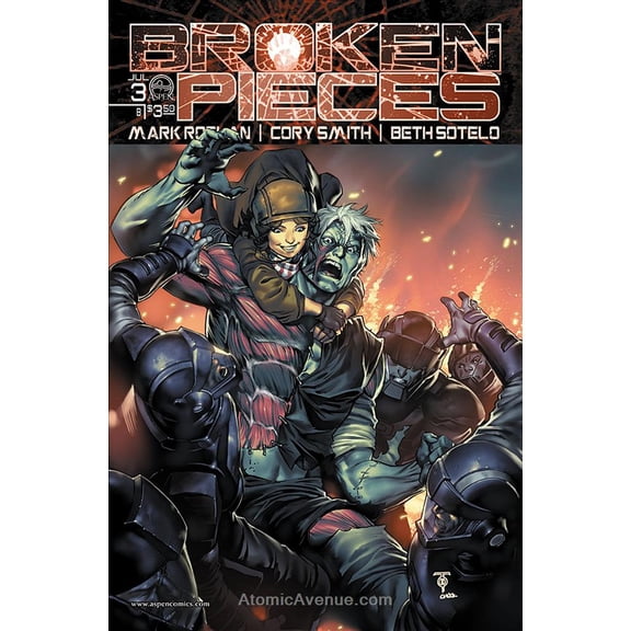 Broken Pieces (Vol. 1) #3B VF ; Aspen Comic Book