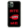 thumbnail image 1 of Fangs Bite Me Halloween Vampire Phone Case Shockproof Hard Rubber Custom Case Cover For iPhone 11 Pro, 1 of 5