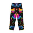 thumbnail image 4 of Daiia Mexican Flower Traditional1 Men's Sleep Pant with Pockets and Drawstring,Pajama Pants-X-Large, 4 of 9