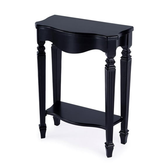 Pemberly Row Contemporary 22" Console Table - Black Licorice