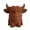 brown-S, variant on Cow Shape Decorative Pen Cup Multipurpose Desktop Organiser Makeup Brush Storage Box For Supplies Cosmetic Tool