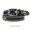 black, variant on First layer cowhide new skull rivet belt genuine leather men's belt women's pure cowhide versatile decorative belt