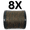X8 Green Camo, variant on Reaction Tackle X8 8-Strand Braided Fishing Line – Super Strong Abrasion-Resistant PE Braid – Long Cast, Zero Stretch – Freshwater & Saltwater - White - 30LB / 300yd
