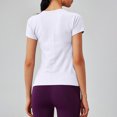 thumbnail image 4 of GEWSEY Women's Workout Tops Long Sleeve Shirts Yoga Sports Breathable Gym Athletic Top Slim Fit (White, S), 4 of 4