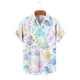 thumbnail image 5 of Mens Casual de Manga Corta Botón Abajo Camisas Turndown Cuello Impreso Blusa de Verano Superior, Pantalones para Hombres Cortos, 5 of 6
