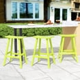 thumbnail image 2 of Costaelm 29" Poly Outdoor Patio Bar Stool (Set of 3), Lime, 2 of 6