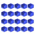 thumbnail image 5 of Uxcell Blue Thermal Sticky Aluminum Heatsink Electronics Cooler  0.28 x 0.28 x 0.24 inch 20 Pcs, 5 of 5