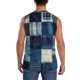 thumbnail image 4 of Balery Indigo Patchwork Quilt Camisetas sin mangas para hombre, absorbe la humedad y protege contra el mal olor.-X-Large, 4 of 7