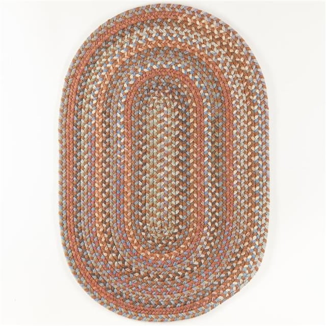 Rhody Rug BH77R120X156 10 x 13 ft. Bar Harbor Bombay Oval Rug, Multi Color