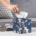 thumbnail image 5 of Goofa Forest Elk Tissue Box Cover PVC Leather Tissue Holder Square Facial Tissue Case Facial Paper Organizer Dispenser for Bathroom, Vanity Countertop, 5 of 8