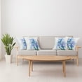 thumbnail image 4 of Ambesonne Floral Throw Pillow Cover 4 Pack, Iris Fresh Colors, 16", Lilac Teal Ecru, 4 of 5