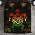 thumbnail image 2 of Juego de cama tortuga maorí Koru Fern Rasta, 2 of 4