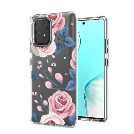 [Pack Of 2] Pressed dried flower Design Phone case for SAMSUNG GALAXY A91/S10 Lite/M80S In Rose Gold