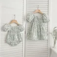 thumbnail image 3 of Vestido Floral de algodón de verano para niñas, trajes de hermanas, vestidos de princesa de línea A encantadores para niños, mono bonito para bebé, ropa para chico, 3 of 6