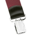 thumbnail image 2 of Buyless Fashion Textured 2 Pack Suspenders for Men - 48" Adjustable Straps 1 1/2" - X Back with Metal Clips - 5121-2-Burgundy, 2 of 7