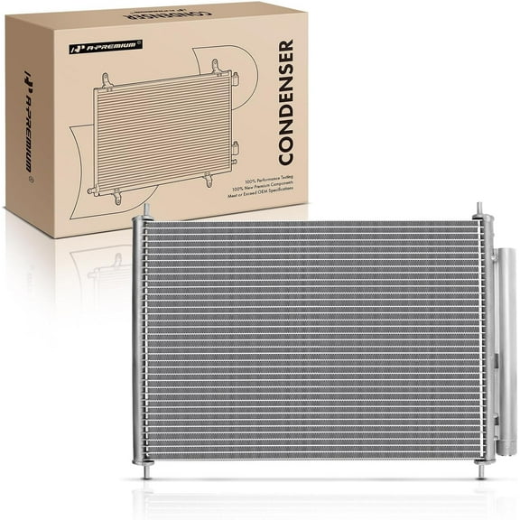 A-Premium Air Conditioning A/C Condenser Compatible with 2014-2017 Honda Accord L4 2.0L, Hybrid Fuel
