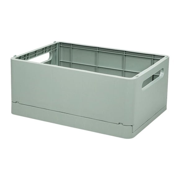 Cestas de almacenamiento, cesta de almacenamiento de escritorio plegable, caja de almacenamiento de plástico plegable Verde