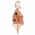 thumbnail image 1 of Metal Art Cottage,Casa para pájaros de metal con estacas para casa de pájaros Casa de pájaros de metal con poste Resultados impresionantes, 1 of 8