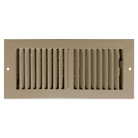 

Sierra Grates 4” x 10” 2 Way Wall and Ceiling Register in Desert Brown Sidewall and Ceiling vent cover for home and office